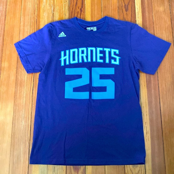 Adidas men’s Charlotte Hornets #25 Jefferson tee‎ shirt Medium - Picture 1 of 5
